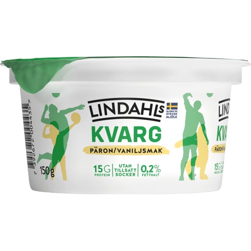 Kvarg Päron Vanilj 0,2% 150g Lindahls