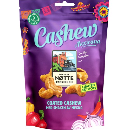 Cashewnötter Mexicana 140g Den Lille Nöttefabrikken