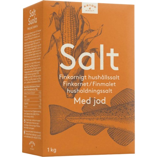 Bordsalt Med Jod 1000g Kryddhuset