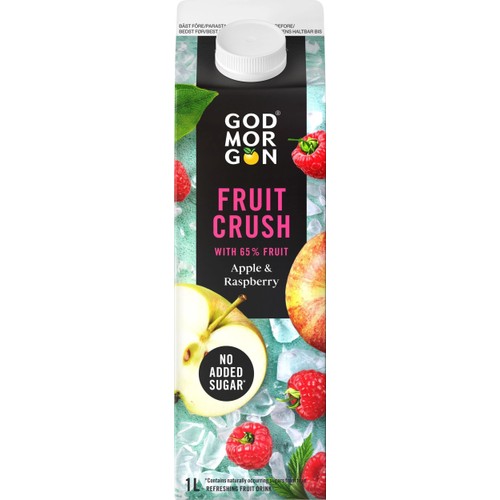 Fruktdryck Fruit Crush Äpple Hallon 1000ml God Morgon®