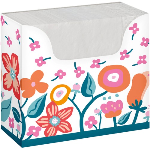 Servettbox Vibrant Bloom 75st Duni