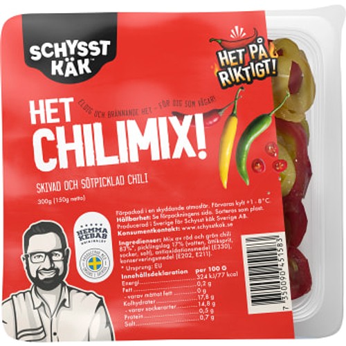 Chilimix Extra het 150g Schysst käk