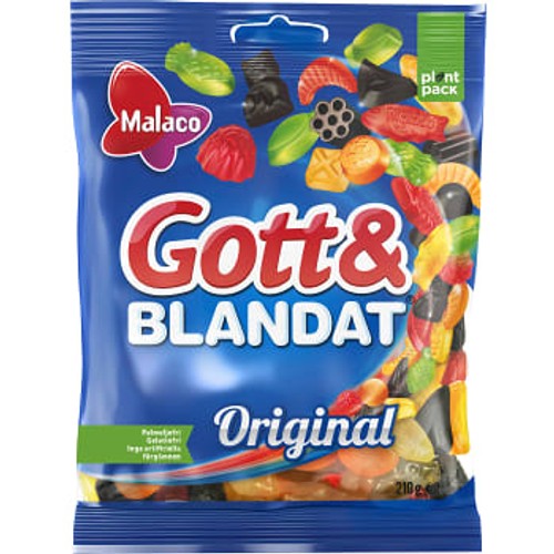 Godis  Gott & Blandat Original 210g Malaco