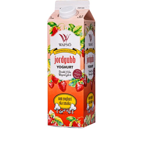 Yoghurt Jordgubb 1000g Wapnö