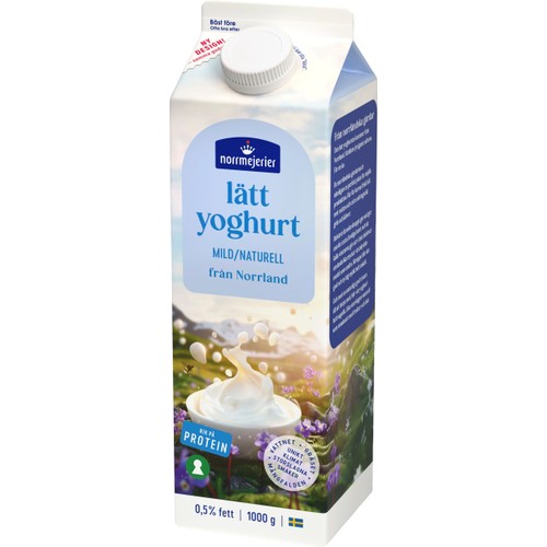 Lättyoghurt Mild Naturell 0,5% 1000g  Norrmejerier