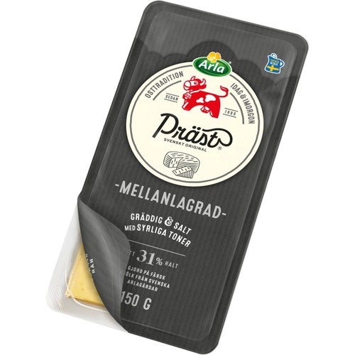 Präst mellanlagrad skivad 31% 150g Arla Ko