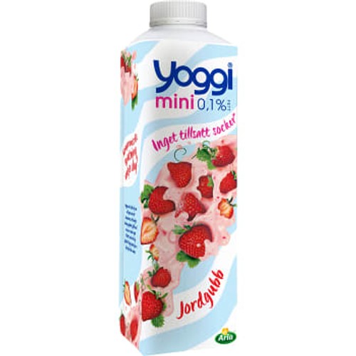 Yoghurt Mini Jordgubb 0,1% 1kg Yoggi