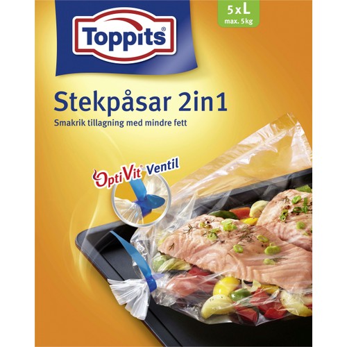Stekpåsar 5kg 5-p Toppits