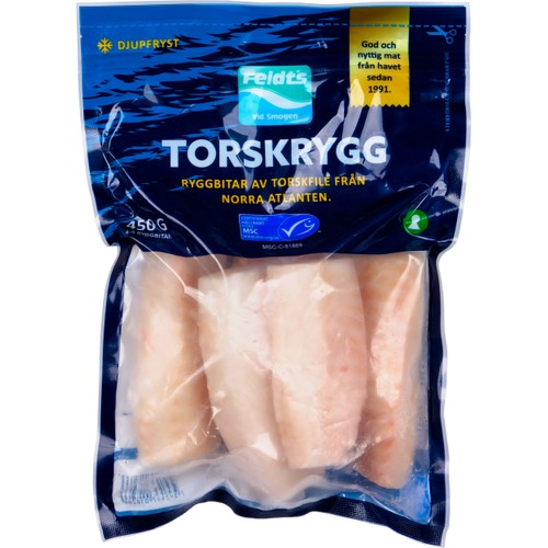 Torskrygg Fryst 450g Feldt's