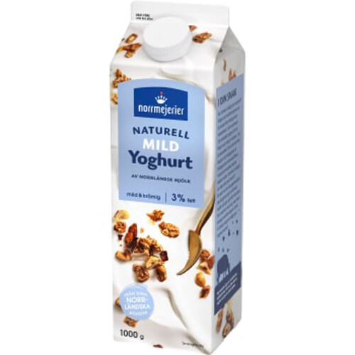 Yoghurt mild 3% naturell 1000g Norrmejerier