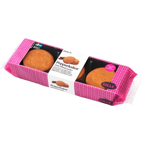 Pepparkakor Utan tillsatt socker 150g Gille