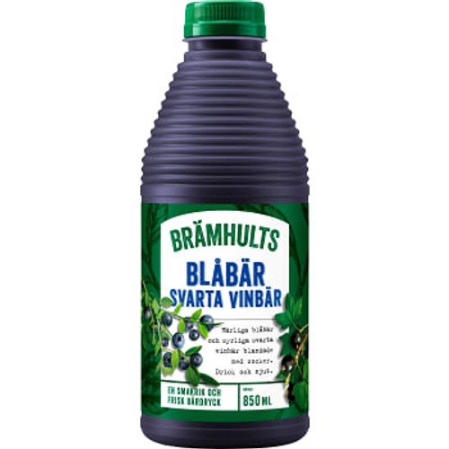 Juice Blåbär Svarta Vinbär 850ml Brämhults