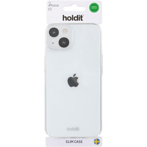 Mobilskal iPhone 15 Transparent holdit