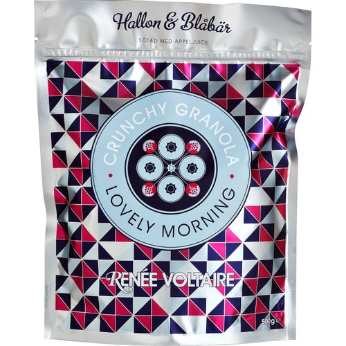 Crunchy Granola Hallon & Blåbär 500g Renée Voltaire