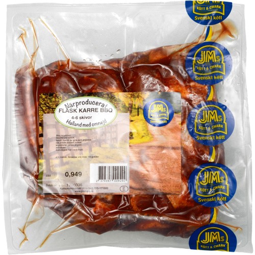 Fläskkarré Bbq ca 875g JM Kött & Chark