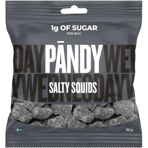 Godispåse Skum Salty Squids 50g Pändy