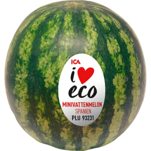 Vattenmelon Mini Ekologisk ca 2kg Klass 1 ICA I love eco