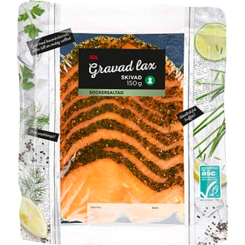 Gravad lax skivad 150g ICA