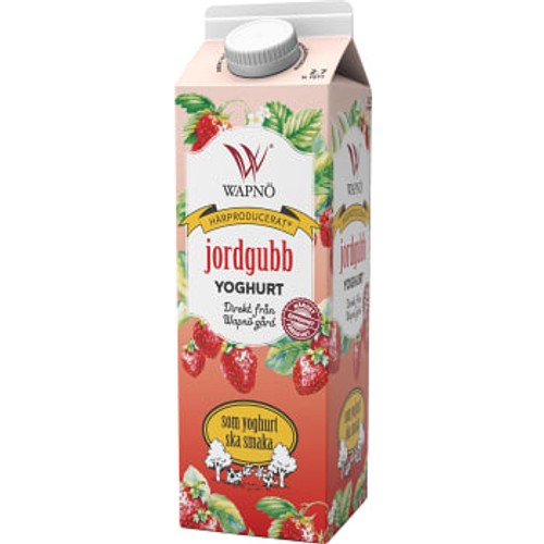 Yoghurt Jordgubb 2.7 % 1kg Wapnö