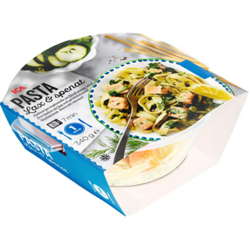 Pasta med Lax & spenat Fryst 340g ICA