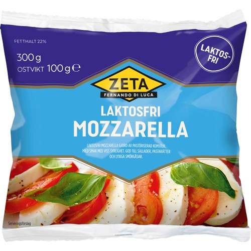 Mozzarella Laktosfri 100g Zeta