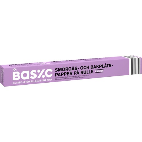 Bakplåtspapper Rulle 8m ICA Basic