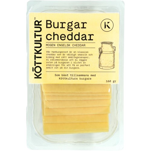 Burgar cheddar 160g Köttkultur