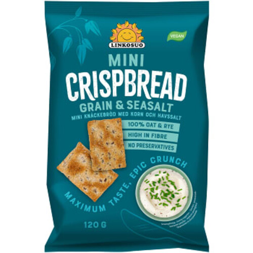 Crispbread Sea salt mini 120g Linkosuo