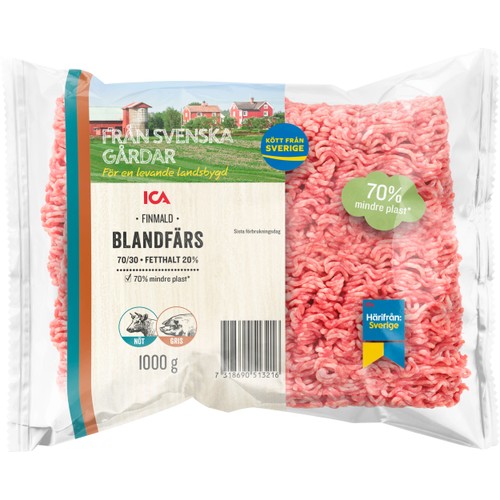 Blandfärs Färsk 70/30 1kg ICA