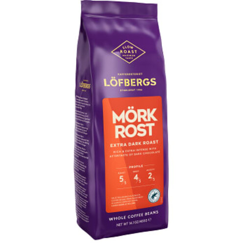 Kaffe Mörkrost hela bönor 400g Löfbergs