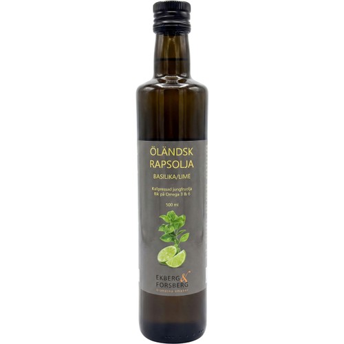 Rapsolja Med Smak Av Basilika & Lime 500ml Ekberg & Forsberg