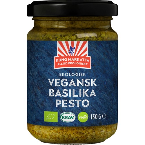 Pesto Basilika Vegansk KRAV 130g Kung markatta