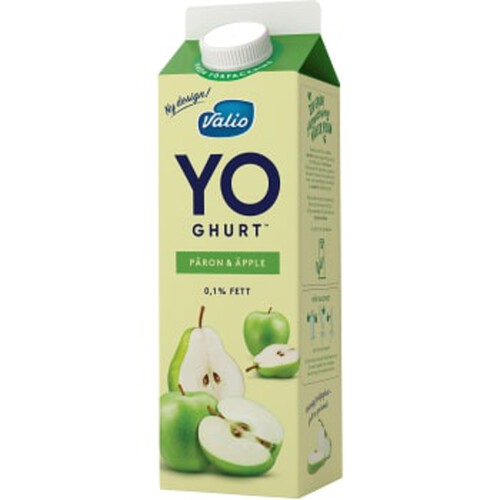 YO-ghurt Päron Äpple 0,1% 1000g Valio