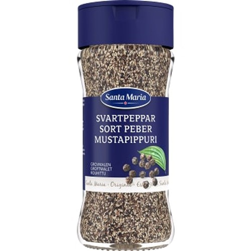 Svartpeppar Grovmalen 59g Santa Maria
