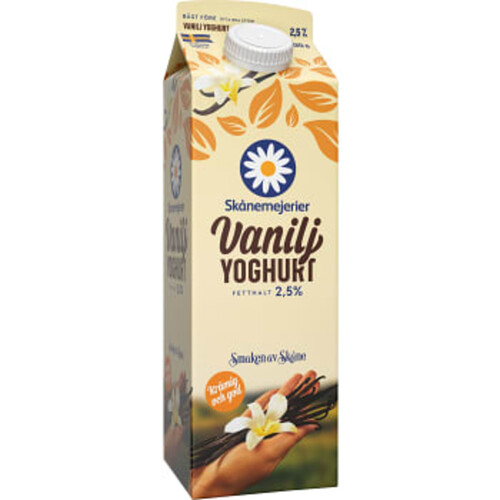 Vaniljyoghurt 2,5% 1000g Skånemejerier