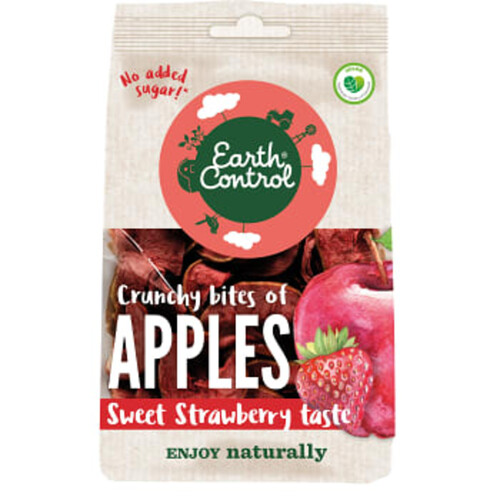 Apple Bites Strawberry 55g Earth Control