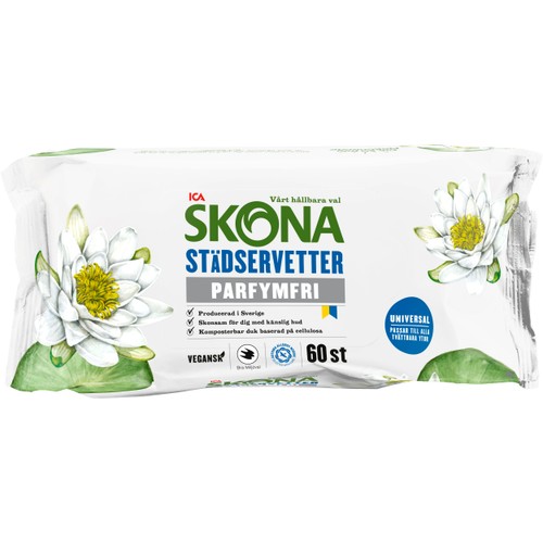 Städservetter Parfymfria ICA Skona 60st