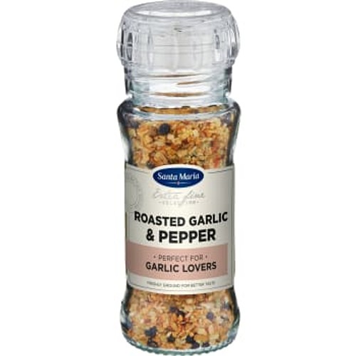 Roasted garlic & pepper Kryddblandning Kvarn 80g Santa Maria