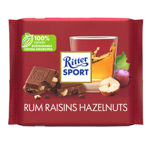 Chokladkaka Romrussin Hasselnöt 100g Ritter