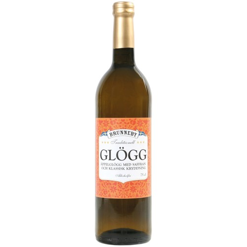 Äppleglögg med saffran 75cl Brunneby