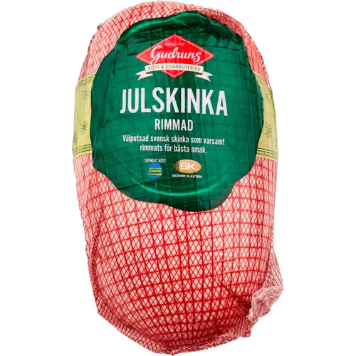 Julskinka Rimmad Med Svål Stor ca 4kg Gudruns