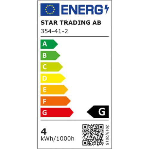 LED G95 E27 160lm Dimbar Guld Sprial Star Trading