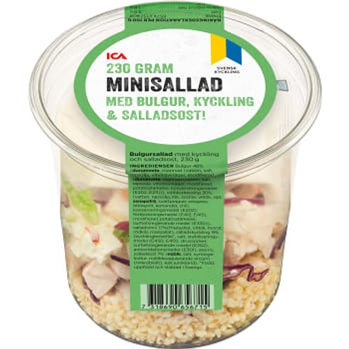 Minisallad med Bulgur Kyckling & Salladsost 230g ICA