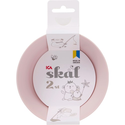Skål 2-p sorterade färger ICA