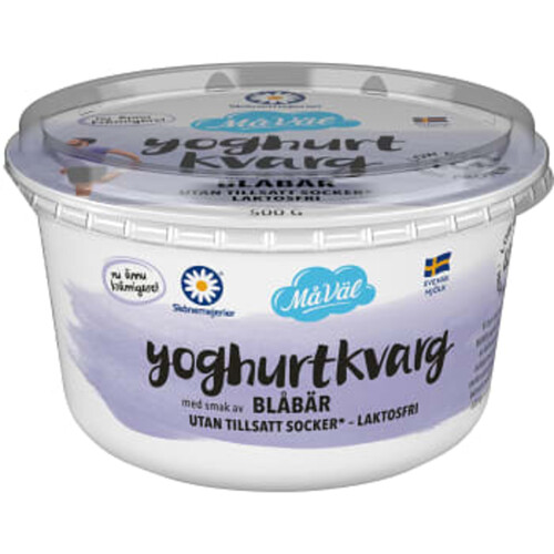 Yoghurtkvarg Blåbär Laktosfri 500g Skånemejerier