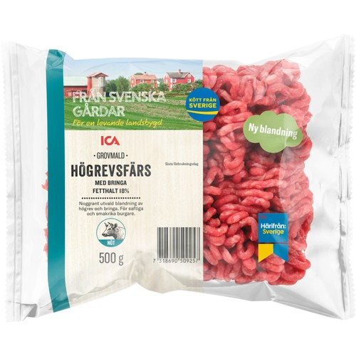 Högrevsfärs Färsk 18% 500g ICA