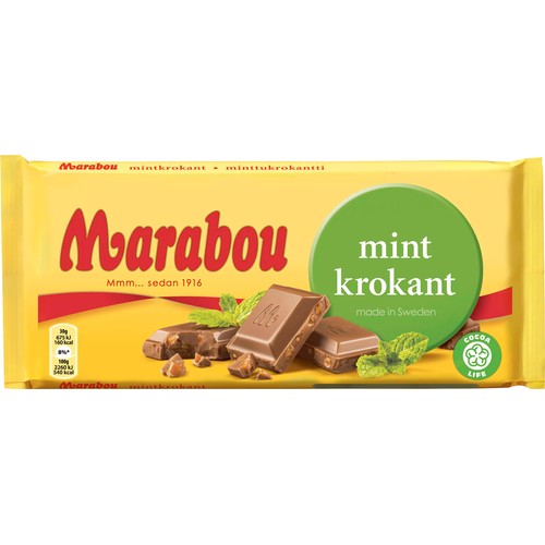 Mintkrokant 200g Marabou