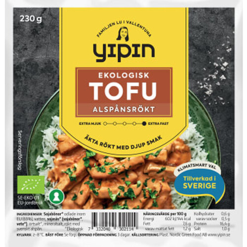 Tofu alspånsrökt Ekologisk 230g YiPin
