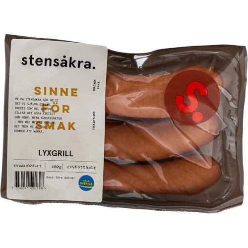 Lyxgrill 69% Kötthalt 440g Stensåkra