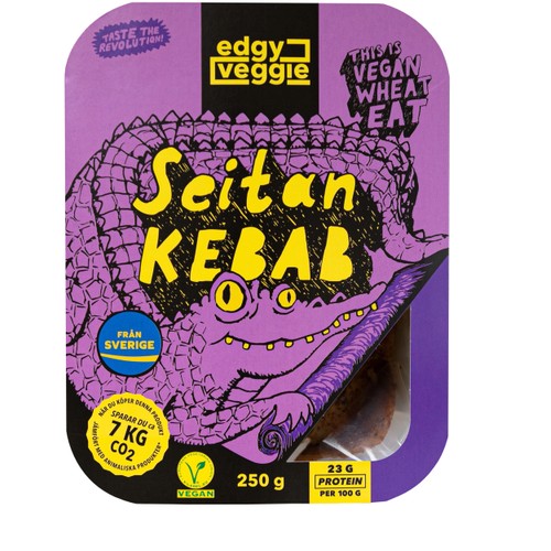 Pulled seitan kebab 250g Edgy Veggie